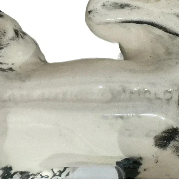 Vintage Mid Century Modern Ceramic French Poodle Hand painted Figurine 11.5x7.5” - Picture 7 of 10